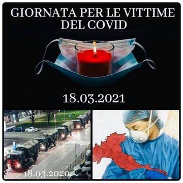  18 MARZO, GIORNATA NAZIONALE IN MEMORIA DELLE VITTIME DEL COVID-19.