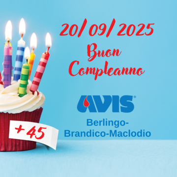 20 Settembre 2025 - 45° Anniversario AVIS Berlingo-Brandico-Maclodio