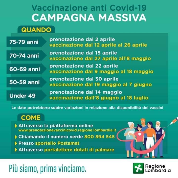 campagna di vaccinazione anti covid 19 di regione lombardia avvisi novita opencity comune di berlingo