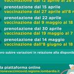 Immagine: Calendario Campagna Vaccinale