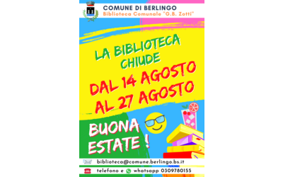 Immagine: Chiusure ESTIVE 2023 Berlingo