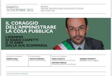 Ricorrenza decimo anniversario scomparsa Sindaco Dario Ciapetti