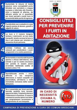 FURTI NELLE ABITAZIONI: I CONSIGLI PER PREVENIRLI