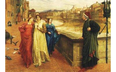 Immagine: Henry Holiday - Dante incontra Beatrice