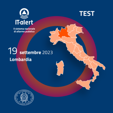 IT-Alert, il 19 settembre in Lombardia test del sistema di allarme pubblico