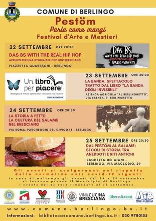 “Pestöm, parla come mangi, festival d'Arte e Mestieri”