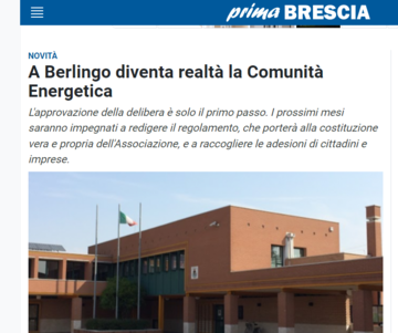 La Comunità Energetica Berlinghese ha ricevuto il battesimo ufficiale. Il Consiglio Comunale ha promosso il progetto all'unanimità.